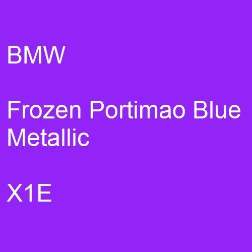 BMW, Frozen Portimao Blue Metallic, X1E.